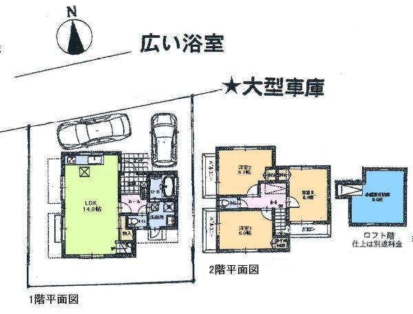 Floor plan. 42,800,000 yen, 3LDK, Land area 99.17 sq m , Building area 79.14 sq m (floor plan)