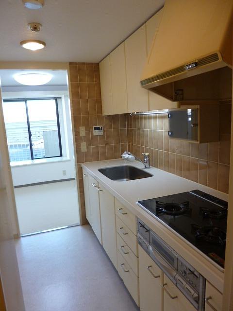 Kitchen. 3-burner stove in the kitchen. About 3.0 Pledge.