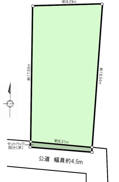 Compartment figure. Land price 55 million yen, Land area 163.63 sq m