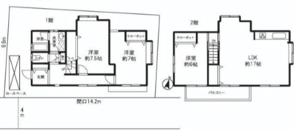 Floor plan. 37,900,000 yen, 3LDK, Land area 117.43 sq m , Building area 91.9 sq m