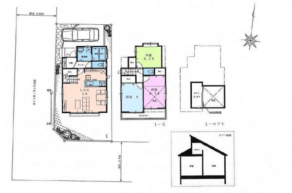 Floor plan. 44,800,000 yen, 3LDK, Land area 102.17 sq m , Building area 80.73 sq m (floor plan)