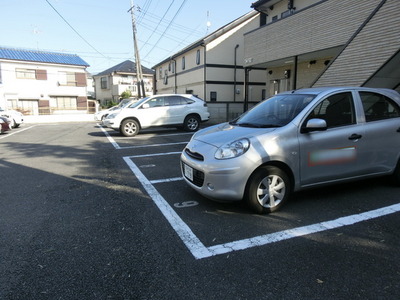Parking lot. Parking space is
