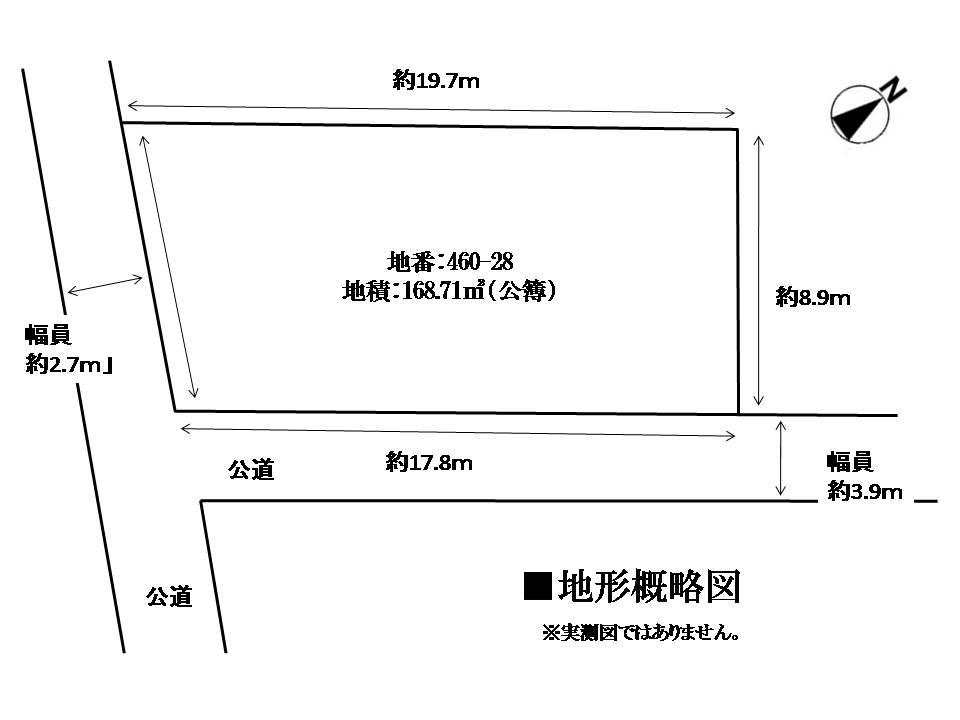Compartment figure. Land price 49,800,000 yen, Land area 168.71 sq m