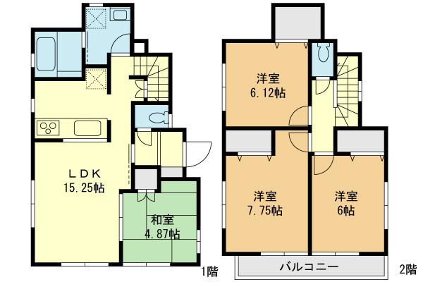 Floor plan. 38,800,000 yen, 4LDK, Land area 127.36 sq m , Easy-to-use floor plan of the building area 92.73 sq m 4LDK! I'm glad a plenty of storage. 