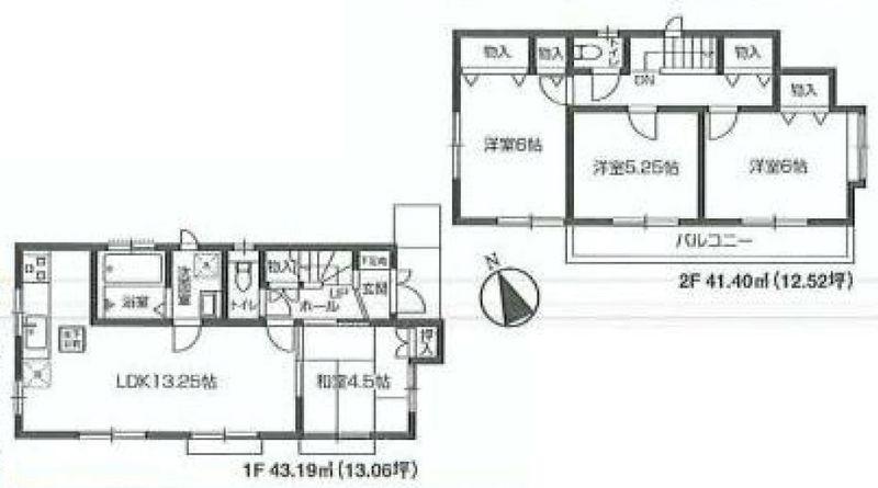 Floor plan. 46,500,000 yen, 4LDK, Land area 108.1 sq m , Building area 84.59 sq m