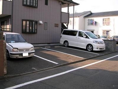 Parking lot. There is on-site parking