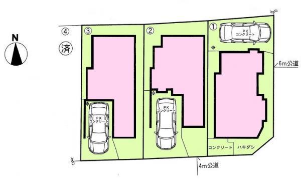 Compartment figure. 42,600,000 yen, 4LDK, Land area 58 sq m , Building area 83.2 sq m compartment view