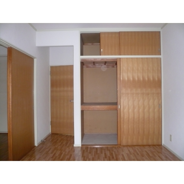 Living and room. Upper closet with storage