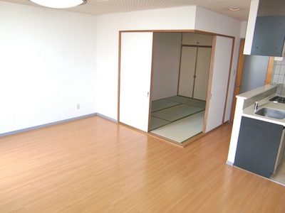 Other room space. Spacious is the room of LDK14 quires flooring