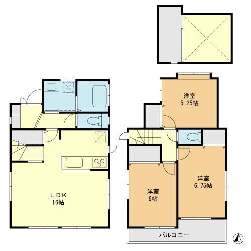 Floor plan. 44,800,000 yen, 3LDK, Land area 102.17 sq m , Building area 80.73 sq m floor plan
