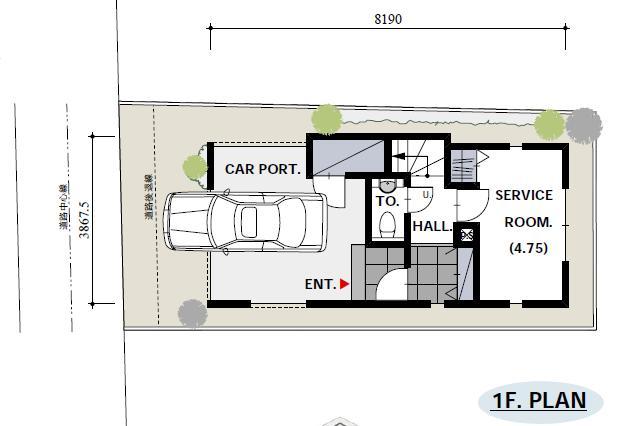 Building plan example (floor plan)