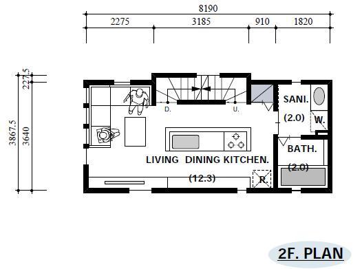 Building plan example (floor plan)