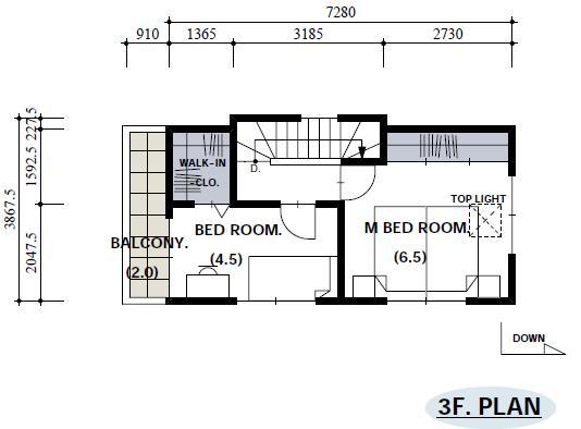 Building plan example (floor plan)