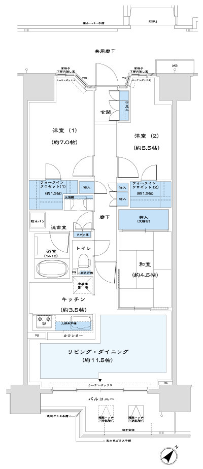 Floor: 3LDK + 2WIC, occupied area: 75.26 sq m, Price: TBD