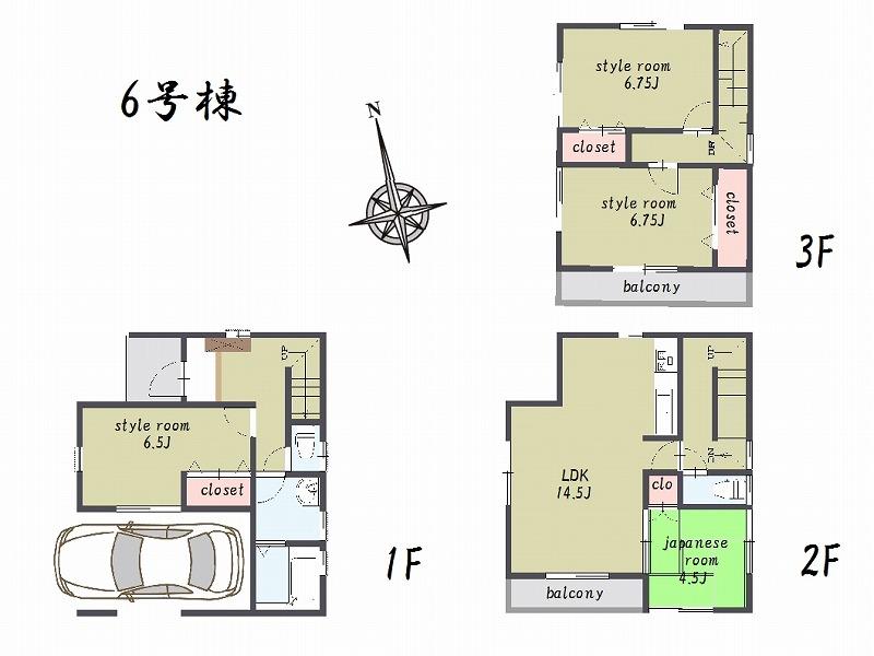 Floor plan. 44,800,000 yen, 4LDK, Land area 62.2 sq m , Building area 113.39 sq m floor plan