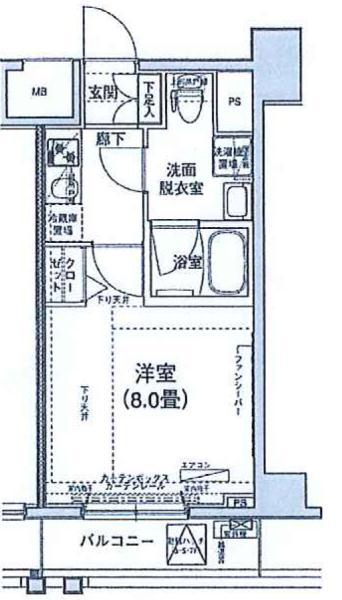 Floor plan. Price 27.3 million yen, Occupied area 25.62 sq m , Balcony area 3.36 sq m