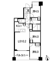 Floor: 3LDK, occupied area: 62.59 sq m, Price: 43,580,000 yen, now on sale