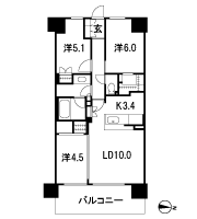 Floor: 3LDK, the area occupied: 66.3 sq m, Price: TBD