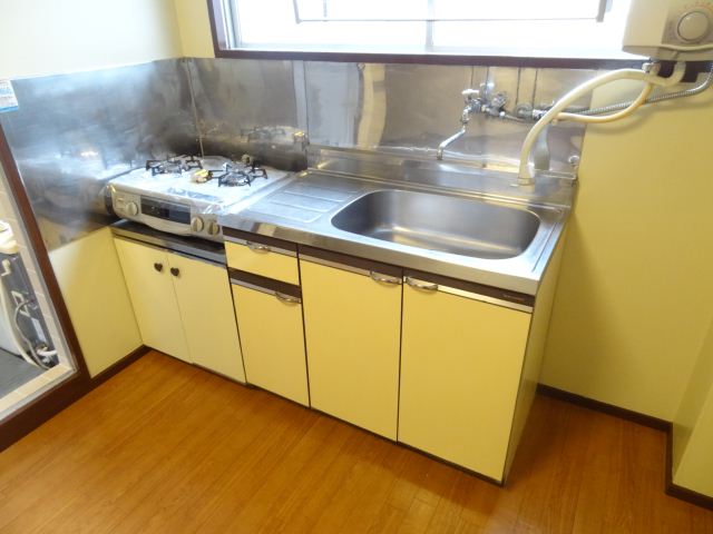 Kitchen. There is a window ventilation is also good