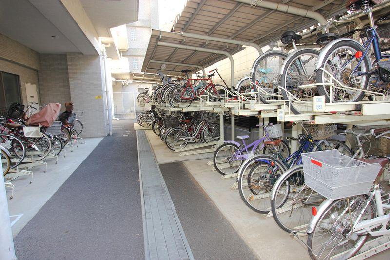 Other local. Bicycle parking lot in the building
