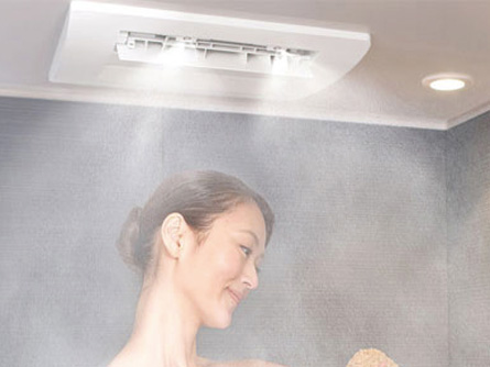 Bathing-wash room.  [Mist sauna with bathroom heating dryer] Easy while at home ・ You can enjoy easy mist bathing, Installing a bathroom heating dryer to heal fatigue of the day. (Same specifications)