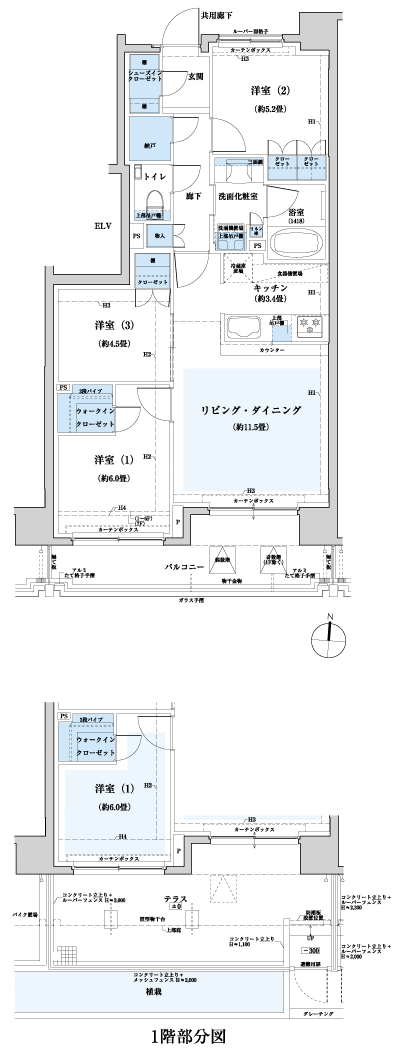 Floor: 3LDK + WIC + SIC + N, the area occupied: 70.6 sq m, Price: 39,900,000 yen, now on sale