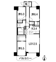 Floor: 3LDK + WIC + FC, the occupied area: 76.67 sq m, Price: 50,300,000 yen, now on sale