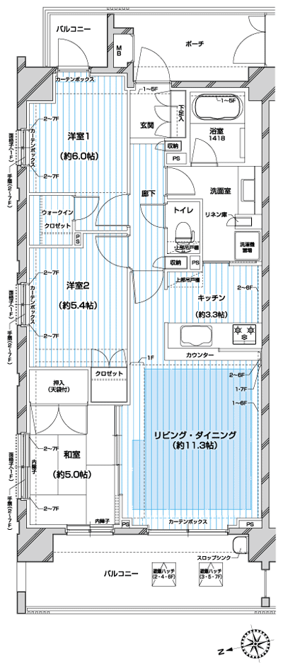 Floor: 3LDK, the area occupied: 71.6 sq m, Price: undecided, now on sale