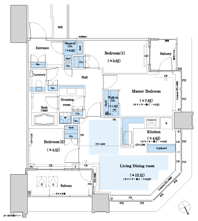Floor: 3LD ・ K + WIC + SIC, the occupied area: 80.07 sq m, Price: TBD