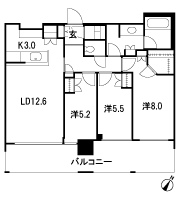 Floor: 3LD ・ K + WIC + SIC, the occupied area: 80.99 sq m, Price: TBD