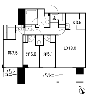 Floor: 3LD ・ K + WIC + SIC, the occupied area: 81.11 sq m, Price: TBD