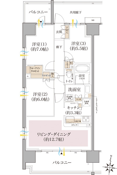 Floor: 3LDK + WIC, the occupied area: 74.93 sq m, Price: TBD