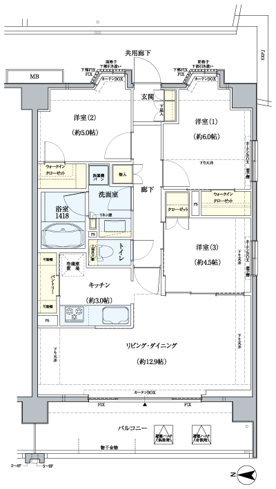 Floor: 3LDK + 2WIC, occupied area: 70.91 sq m, Price: 40,400,000 yen, now on sale