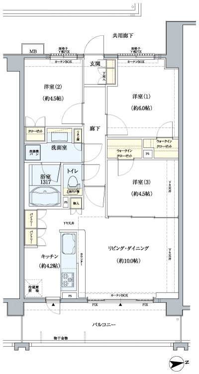 Floor: 3LDK + 2WIC, occupied area: 65 sq m, Price: 34,900,000 yen, now on sale