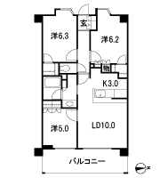 Floor: 3LDK + 2WIC, occupied area: 65.48 sq m, Price: 35,100,000 yen, now on sale