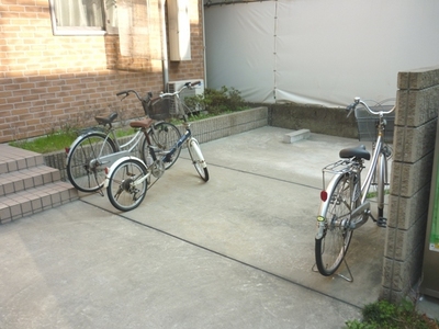 Other common areas. Is a bicycle parking lot.