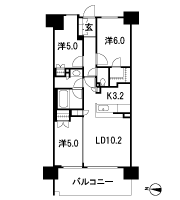 Floor: 3LDK + WIC, the occupied area: 65.34 sq m, Price: 45,013,400 yen, now on sale