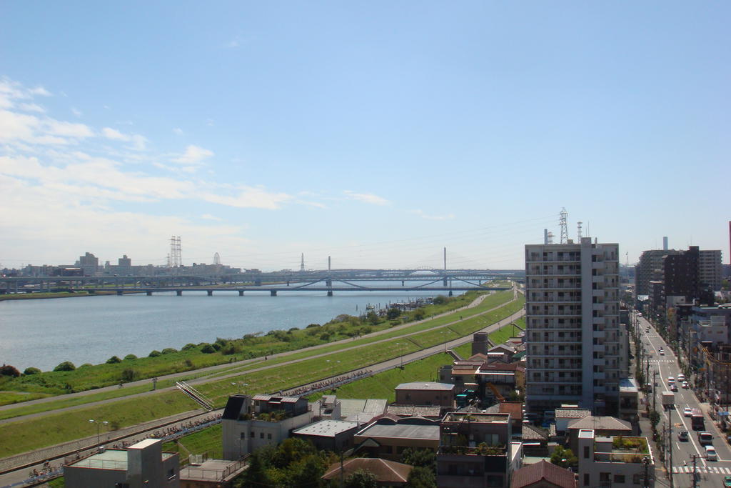 View. Riverside apartment