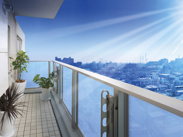 Other. Full of bright and airy south-facing center  ※ Model Room J-type balconies and, The local 13th floor equivalent to shooting from the (March 2013) the view photo those CG synthesis, In fact a slightly different