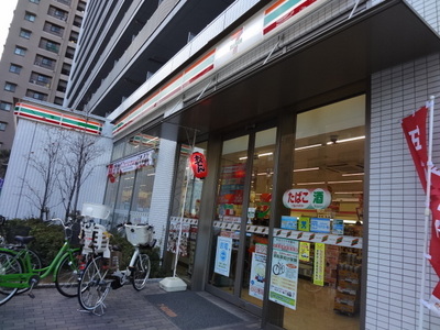 Convenience store. Seven-Eleven Koto Oshima 5-chome up (convenience store) 88m