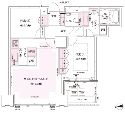 Floor: 2LD ・ K, the occupied area: 67.31 sq m, Price: 60,641,000 yen, now on sale