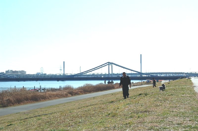 park. 675m until Arakawa Sunamachi waterfront park (park)