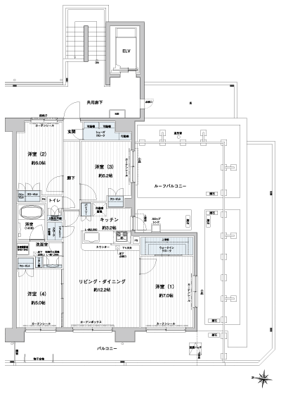 Floor: 4LDK + SC + FC + WIC, the occupied area: 84.85 sq m