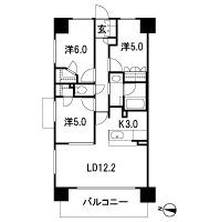 Floor: 3LDK + 2WIC, the area occupied: 67.1 sq m
