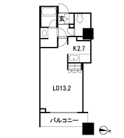 Floor: 1Room, occupied area: 39.73 sq m
