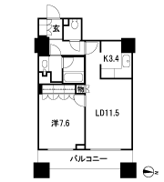 Floor: 1LDK, occupied area: 52.93 sq m
