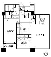 Floor: 3LDK, occupied area: 103.71 sq m