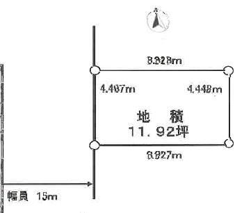 Compartment figure. Land price 24,900,000 yen, Land area 39.42 sq m