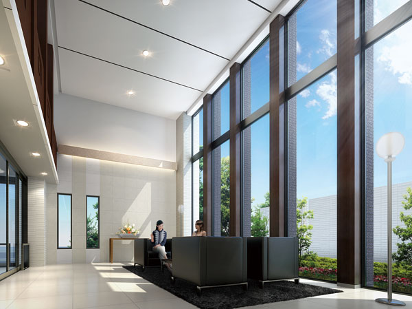 Shared facilities.  [Entrance hall] Ceiling high nestled was open entrance hall (Rendering)