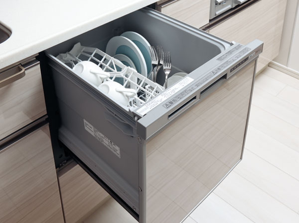 Kitchen.  [Dishwasher] Slim dishwasher that does not take the place. Stylish and smart design has become an attractive.